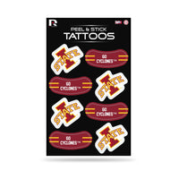 Wholesale NCAA Iowas State Cyclones Peel & Stick Temporary Tattoos - Eye Black - Game Day Approved! By Rico Industries