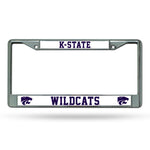 Wholesale NCAA Kansas State Wildcats 12" x 6" Silver Chrome Car/Truck/SUV Auto Accessory By Rico Industries