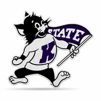 Wholesale NCAA Kansas State Wildcats Classic Mascot Shape Cut Pennant - Home and Living Room Décor - Soft Felt EZ to Hang By Rico Industries