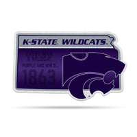 Wholesale NCAA Kansas State Wildcats Classic State Shape Cut Pennant - Home and Living Room Décor - Soft Felt EZ to Hang By Rico Industries