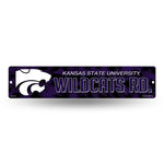 Wholesale NCAA Kansas State Wildcats Plastic 4" x 16" Street Sign By Rico Industries