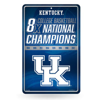 Wholesale NCAA Kentucky Wildcats 11" x 17" Large Metal Home Décor Sign By Rico Industries