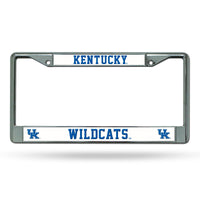 Wholesale NCAA Kentucky Wildcats 12" x 6" Silver Chrome Car/Truck/SUV Auto Accessory By Rico Industries