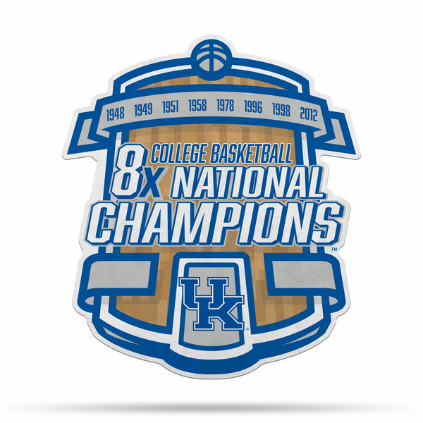 Wholesale NCAA Kentucky Wildcats Multi Time Championship Shape Cut Pennant - Home and Living Room Décor - Soft Felt EZ to Hang By Rico Industries