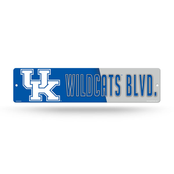 Wholesale NCAA Kentucky Wildcats Plastic 4" x 16" Street Sign By Rico Industries