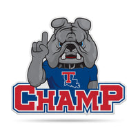 Wholesale NCAA Louisiana Tech Bulldogs Classic Mascot Shape Cut Pennant - Home and Living Room Décor - Soft Felt EZ to Hang By Rico Industries