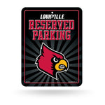 Wholesale NCAA Louisville Cardinals 8.5" x 11" Metal Parking Sign - Great for Man Cave, Bed Room, Office, Home Décor By Rico Industries