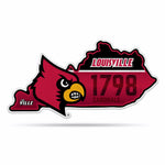 Wholesale NCAA Louisville Cardinals Classic State Shape Cut Pennant - Home and Living Room Décor - Soft Felt EZ to Hang By Rico Industries