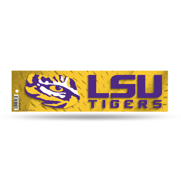 Wholesale NCAA LSU Tigers 3" x 12" Car/Truck/Jeep Bumper Sticker By Rico Industries