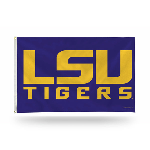 Wholesale NCAA LSU Tigers 3' x 5' Classic Banner Flag - Single Sided - Indoor or Outdoor - Home Décor By Rico Industries