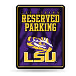 Wholesale NCAA LSU Tigers 8.5" x 11" Metal Parking Sign - Great for Man Cave, Bed Room, Office, Home Décor By Rico Industries