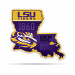 Wholesale NCAA LSU Tigers Classic State Shape Cut Pennant - Home and Living Room Décor - Soft Felt EZ to Hang By Rico Industries