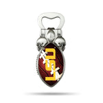 Wholesale NCAA LSU Tigers Magnetic Bottle Opener, Stainless Steel, Strong Magnet to Display on Fridge By Rico Industries