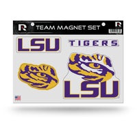 Wholesale NCAA LSU Tigers Team Magnet Set 8.5" x 11" - Home Décor - Regrigerator, Office, Kitchen By Rico Industries