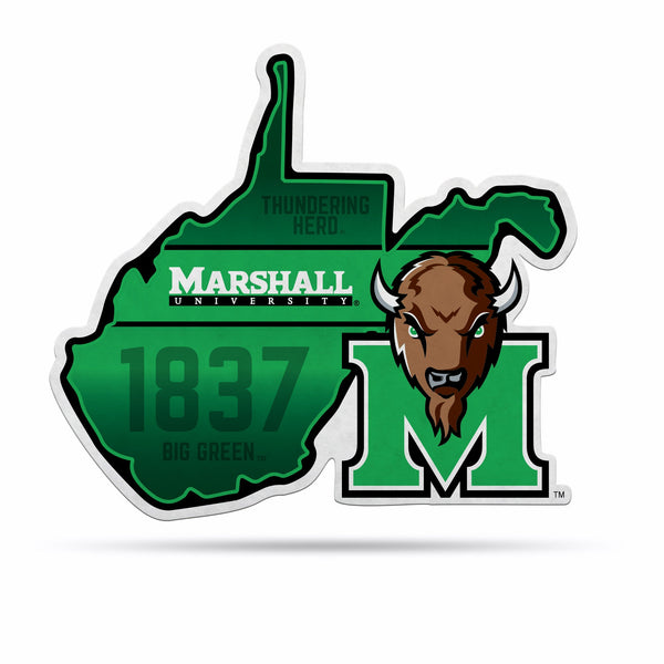Wholesale NCAA Marshall Thundering Herd Classic State Shape Cut Pennant - Home and Living Room Décor - Soft Felt EZ to Hang By Rico Industries