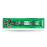 Wholesale NCAA Marshall Thundering Herd Metal Street Sign 4" x 15" Home Décor - Bedroom - Office - Man Cave By Rico Industries