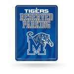 Wholesale NCAA Memphis Tigers 8.5" x 11" Metal Parking Sign - Great for Man Cave, Bed Room, Office, Home Décor By Rico Industries