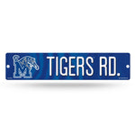 Wholesale NCAA Memphis Tigers Plastic 4" x 16" Street Sign By Rico Industries
