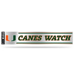 Wholesale NCAA Miami Hurricanes 3" x 17" Tailgate Sticker For Car/Truck/SUV By Rico Industries