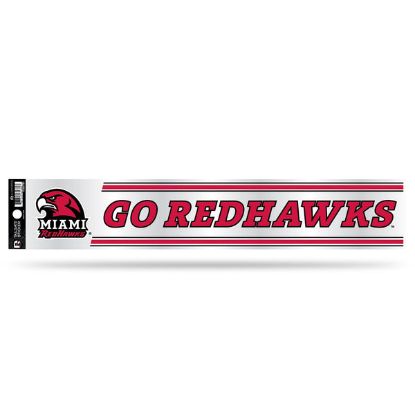 Wholesale NCAA Miami of Ohio Redhawks 3" x 17" Tailgate Sticker For Car/Truck/SUV By Rico Industries