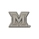 Wholesale NCAA Miami of Ohio Redhawks Antique Nickel Auto Emblem for Car/Truck/SUV By Rico Industries