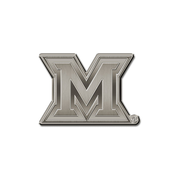Wholesale NCAA Miami of Ohio Redhawks Antique Nickel Auto Emblem for Car/Truck/SUV By Rico Industries