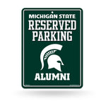 Wholesale NCAA Michigan State Spartans 8.5" x 11" Metal Alumni Parking Sign - Great for Man Cave, Bed Room, Office, Home Décor By Rico Industries