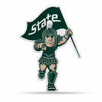 Wholesale NCAA Michigan State Spartans Classic Mascot Shape Cut Pennant - Home and Living Room Décor - Soft Felt EZ to Hang By Rico Industries