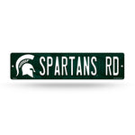 Wholesale NCAA Michigan State Spartans Plastic 4" x 16" Street Sign By Rico Industries