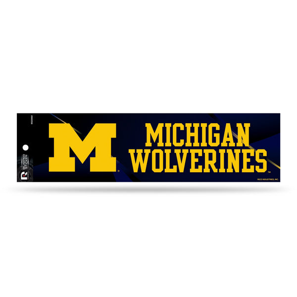 Wholesale NCAA Michigan Wolverines 3" x 12" Car/Truck/Jeep Bumper Sticker By Rico Industries