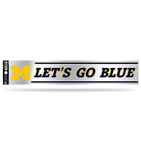 Wholesale NCAA Michigan Wolverines 3" x 17" Tailgate Sticker For Car/Truck/SUV By Rico Industries