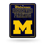 Wholesale NCAA Michigan Wolverines 8.5" x 11" Metal Parking Sign - Great for Man Cave, Bed Room, Office, Home Décor By Rico Industries