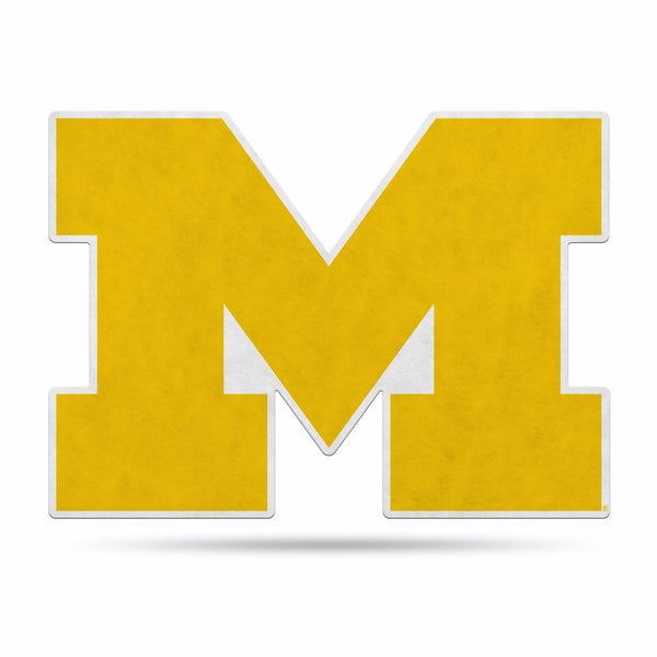 Wholesale NCAA Michigan Wolverines Classic Team Logo Shape Cut Pennant - Home and Living Room Décor - Soft Felt EZ to Hang By Rico Industries