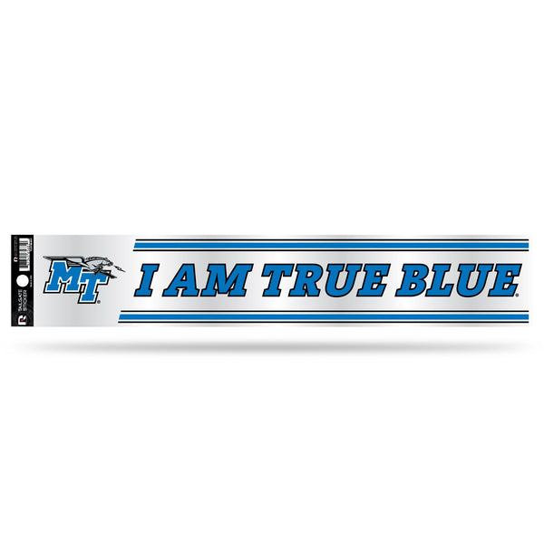 Wholesale NCAA Middle Tennessee Blue Raiders 3" x 17" Tailgate Sticker For Car/Truck/SUV By Rico Industries