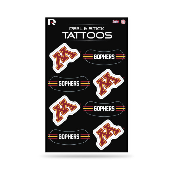 Wholesale NCAA Minnesota Golden Gophers Peel & Stick Temporary Tattoos - Eye Black - Game Day Approved! By Rico Industries