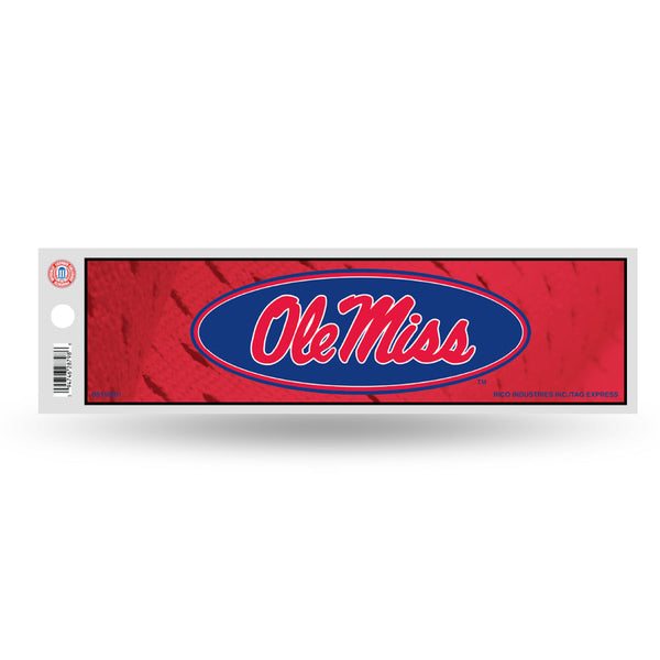 Wholesale NCAA Mississippi Rebels 3" x 12" Car/Truck/Jeep Bumper Sticker By Rico Industries