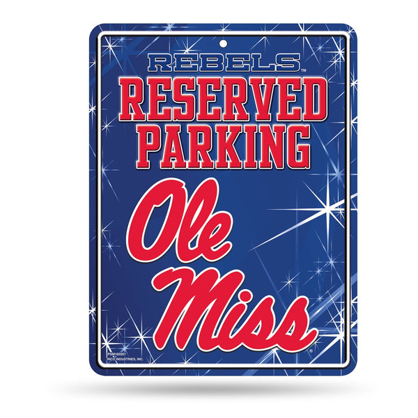Wholesale NCAA Mississippi Rebels 8.5" x 11" Metal Parking Sign - Great for Man Cave, Bed Room, Office, Home Décor By Rico Industries