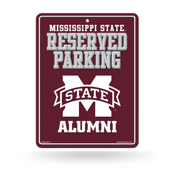 Wholesale NCAA Mississippi State Bulldogs 8.5" x 11" Metal Alumni Parking Sign - Great for Man Cave, Bed Room, Office, Home Décor By Rico Industries