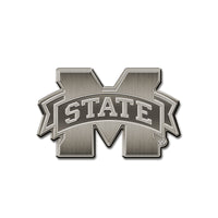 Wholesale NCAA Mississippi State Bulldogs Antique Nickel Auto Emblem for Car/Truck/SUV By Rico Industries