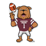 Wholesale NCAA Mississippi State Bulldogs Classic Mascot Shape Cut Pennant - Home and Living Room Décor - Soft Felt EZ to Hang By Rico Industries