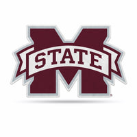 Wholesale NCAA Mississippi State Bulldogs Classic Team Logo Shape Cut Pennant - Home and Living Room Décor - Soft Felt EZ to Hang By Rico Industries