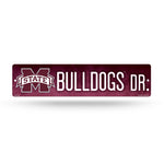 Wholesale NCAA Mississippi State Bulldogs Plastic 4" x 16" Street Sign By Rico Industries