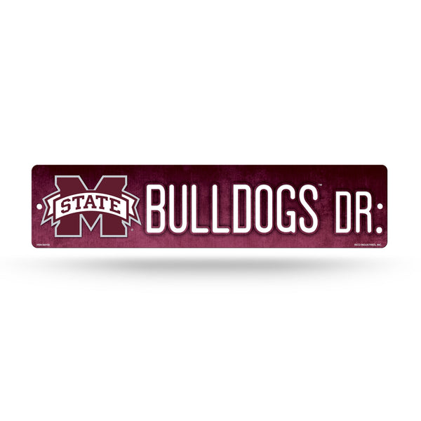 Wholesale NCAA Mississippi State Bulldogs Plastic 4" x 16" Street Sign By Rico Industries