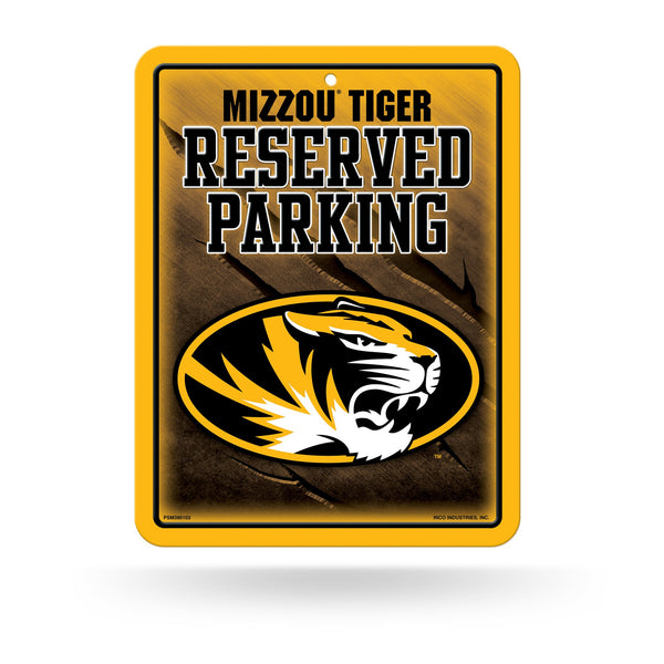 Wholesale NCAA Missouri Tigers 8.5" x 11" Metal Parking Sign - Great for Man Cave, Bed Room, Office, Home Décor By Rico Industries