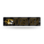 Wholesale NCAA Missouri Tigers Plastic 4" x 16" Street Sign By Rico Industries