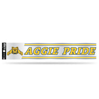 Wholesale NCAA N.Carolina A&T Aggies 3" x 17" Tailgate Sticker For Car/Truck/SUV By Rico Industries