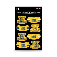 Wholesale NCAA N.Carolina A&T Aggies Peel & Stick Temporary Tattoos - Eye Black - Game Day Approved! By Rico Industries