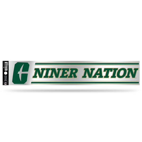 Wholesale NCAA N.Carolina-Charlotte 49ers 3" x 17" Tailgate Sticker For Car/Truck/SUV By Rico Industries