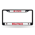Wholesale NCAA N.Carolina State Wolfpack 12" x 6" Black Metal Car/Truck Frame Automobile Accessory By Rico Industries