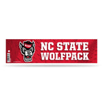 Wholesale NCAA N.Carolina State Wolfpack 3" x 12" Car/Truck/Jeep Bumper Sticker By Rico Industries